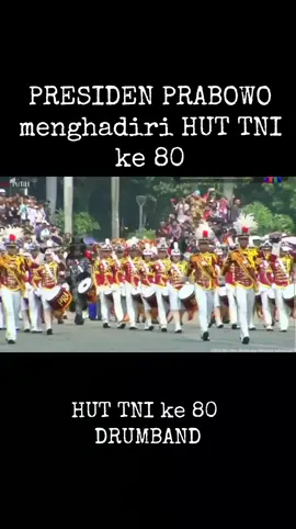 PRESIDEN PRABOWO Menghadiri HUT TNI ke 80...#tni#indonesia🇮🇩 #huttni80 #nkri#president 