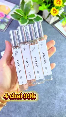 Combo 4 chai nước hoa nữ thơm dai 6-8tiếng 99k #emchintaphoa #xuhuong #xh #nuochoanu 