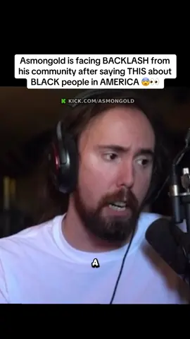 Asmongold is facing backlash from his community after saying this about black people in america  #asmongold #kickclips #fyp #blm 