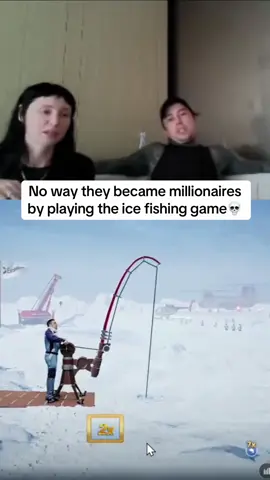 No way they became millionaires by playing the ice fishing game💀 #kickstreaming 
