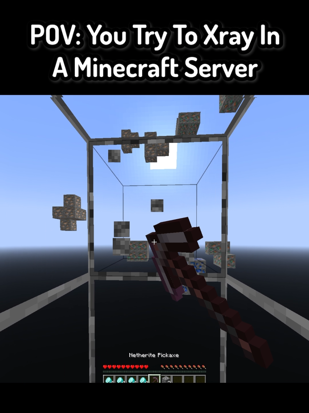 POV: You Try To Xray In A Minecraft Server In Minecraft ( FT: @TheTrueAlfie ) #Minecraft #funnymoments #mc #mcyt #minecraftmemes 