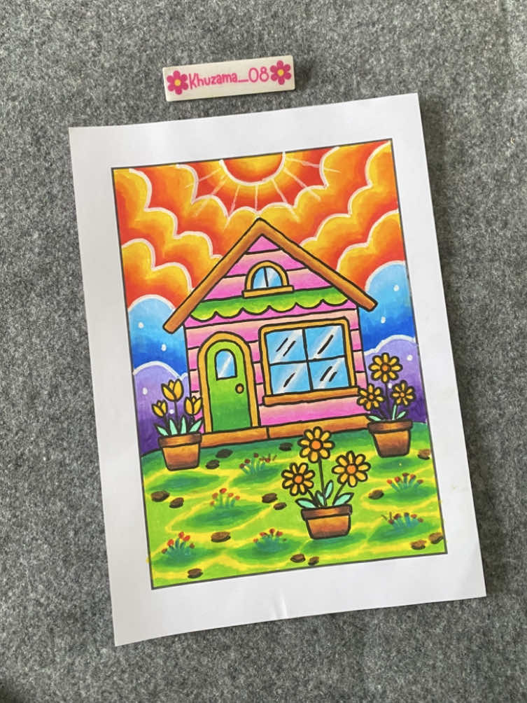 Mewarnai rumah #silkycrayon #crayonviral #crayonjuara #mewarnai #tutorialmewarnai 
