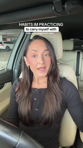 Habits to carry myself with more elegance and class — I’m a work in progress lol #feminine #feminineenergy #femininity #classywomen #communicationtips 
