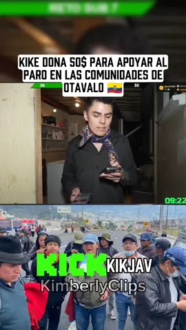 Kike hace donación para las comunidades de Otavalo @KikeCuy🐹 #ecuador #streamkick #ayudasocial #otavalo #paronacional 