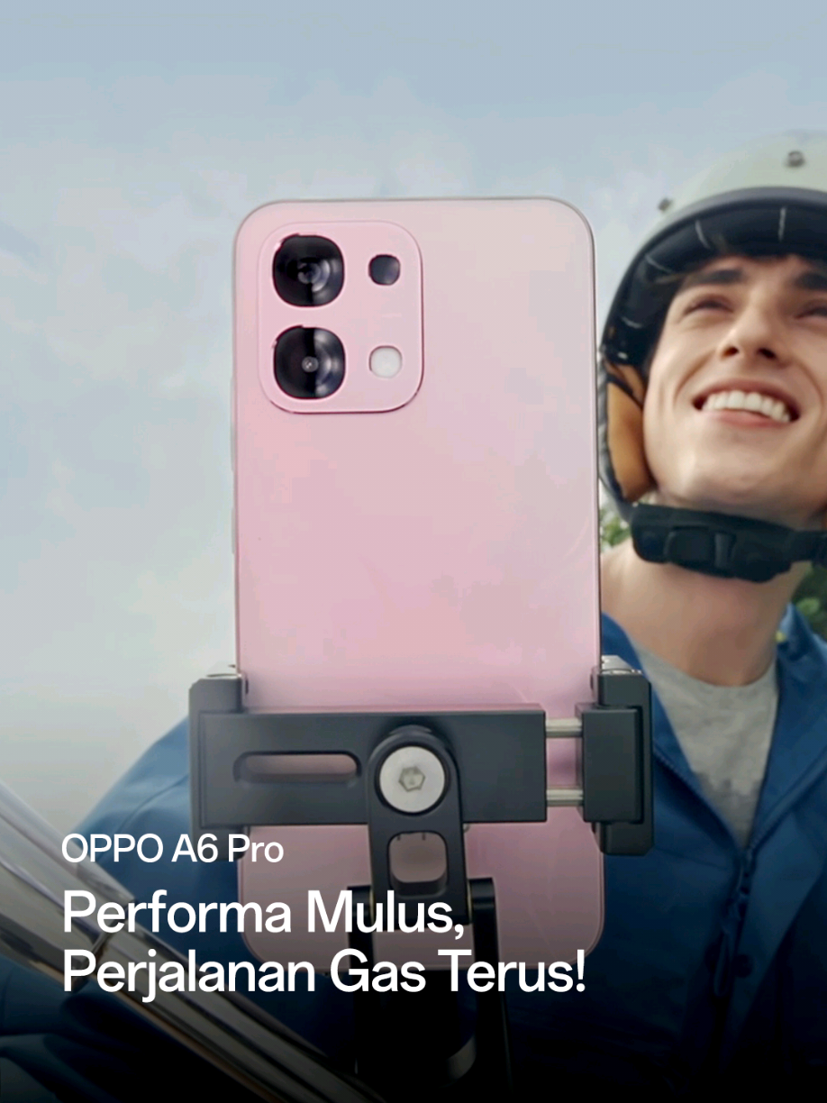 Apapun aktivitasmu, #OPPOA6Pro siap temani semuanya dari pagi sampai malam. Performa lancar dan mulus, perjalanan gas terus! 🛒 Pre-Order mulai 2–9 Oktober 2025 dan dapatkan beragam benefit menariknya! #PerformaLancar5Tahun #AndalanSetiapSaat