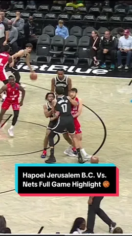 The @Brooklyn Nets defeat Hapoel Jerusalem B.C. at home! 👏 #NBA #basketball #BrooklynNets #Nets 