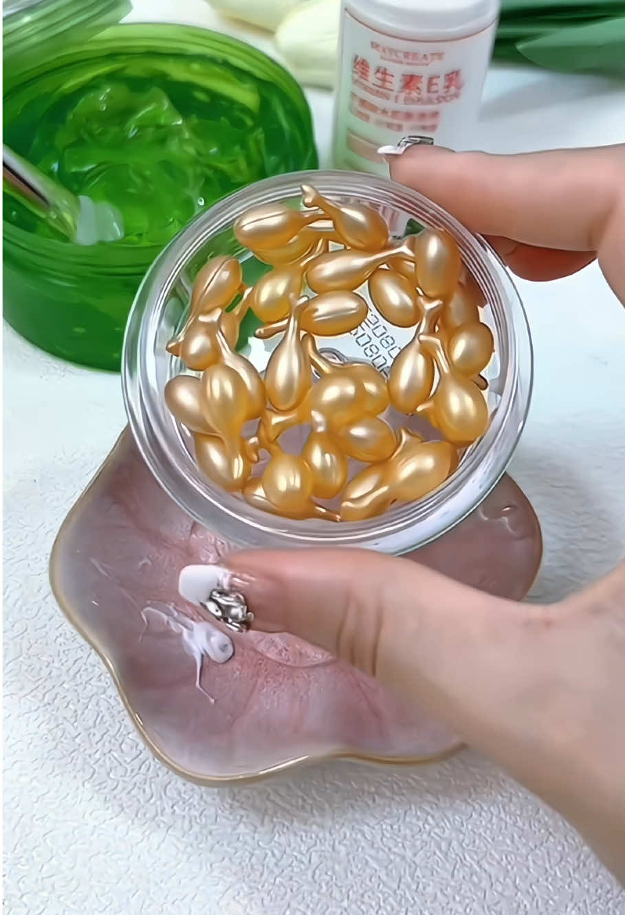 Combo mặt nạ dưỡng da gel nha đam + vitamin E+ Collagen tươi + Mặt nạ nilong ủ tê #matnaduongda #matnanhadam #matnavitamine #matnacollagen #lamdeptainha 