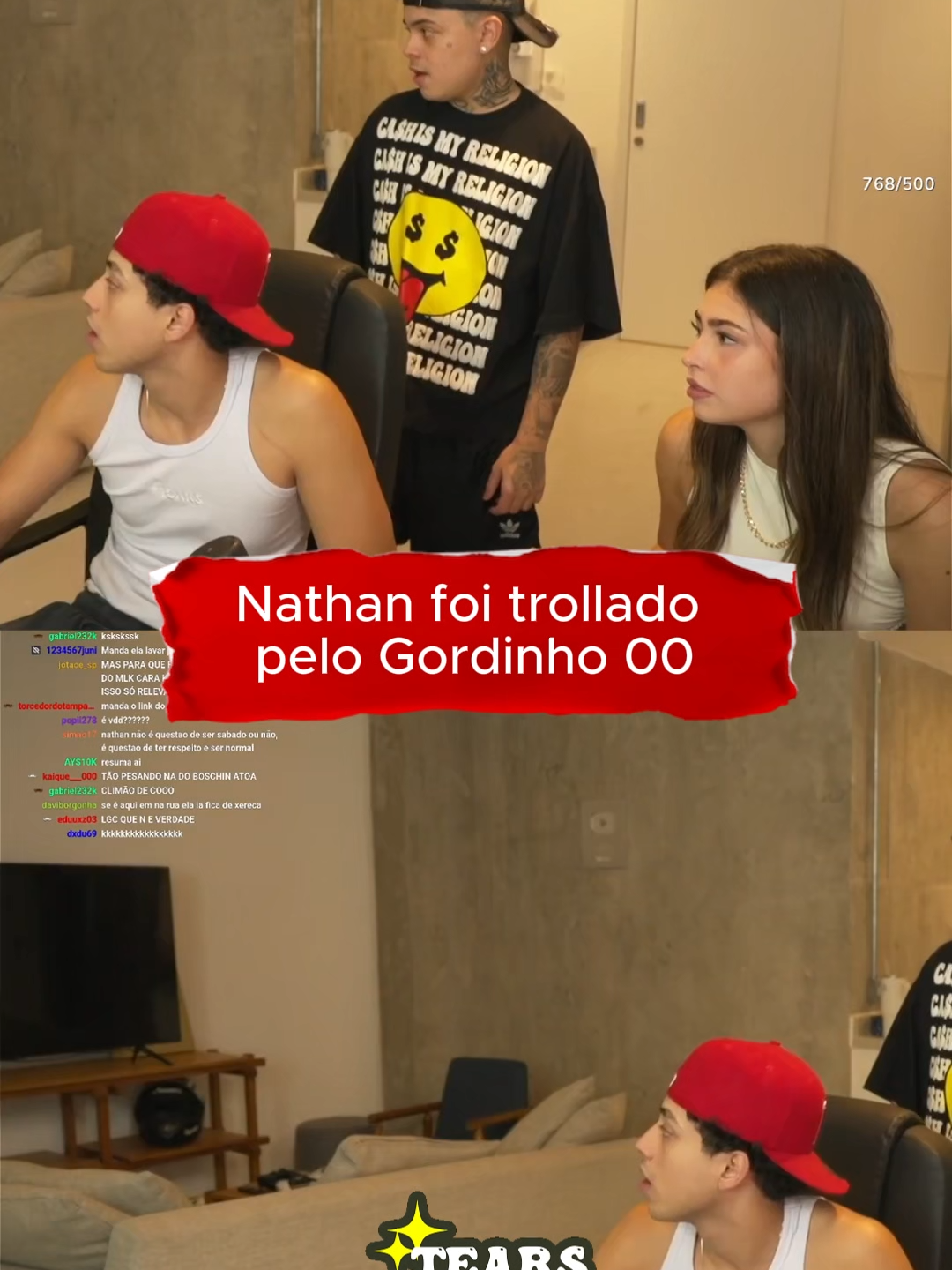 Nathan foi trollado pelo Gordinho 00 . . . . #NATHANPEREIRA #JUANPABLO #BIELSATIRO #TEARSBR