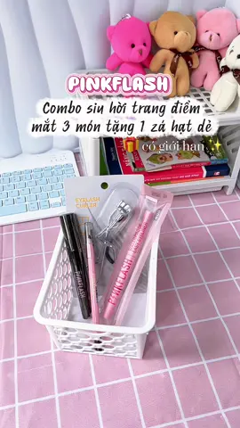 Combo siu hời trang điểm cho mắt 3 món tặng 1 món nhận về 4 món mà chỉ 6x, ưu đãi có hạn chốt ngay đi các nàng ơi #pinkflash #pinkflashbeauty #beauty #trangdiem #yfp 