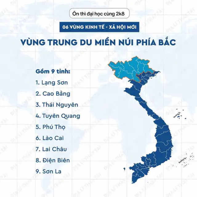 6 vùng kt sau sát nhập #cogangmoingay💪💪💪🍀🍀 #onthitotnghiep2026 #2k8quyettamdodaihoc 