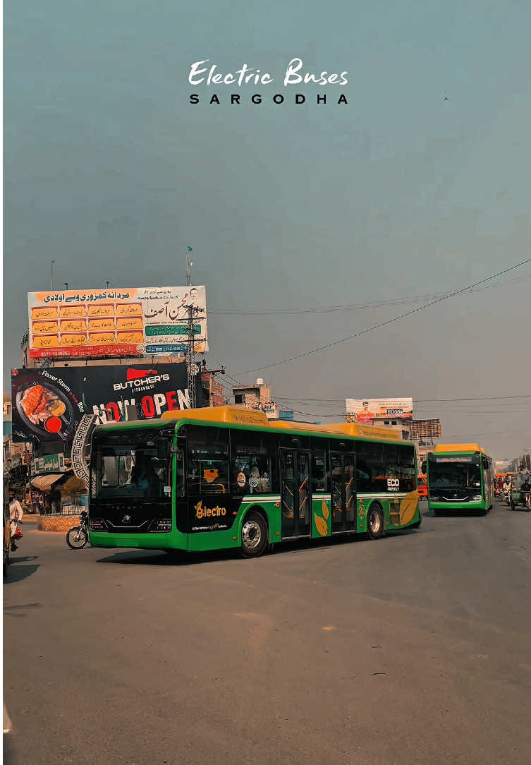 Electric Buses 🚌 Sgd🫀🖤#beautyofsargodha #sargodha #electricbuses #mtalhaa007 #greenbuses 