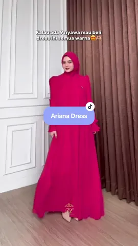 Ariana dress in fuschia💕✨❤️‍🔥#promoseruweekend #farazlabel #newcollection #fypシ #dresscantik 
