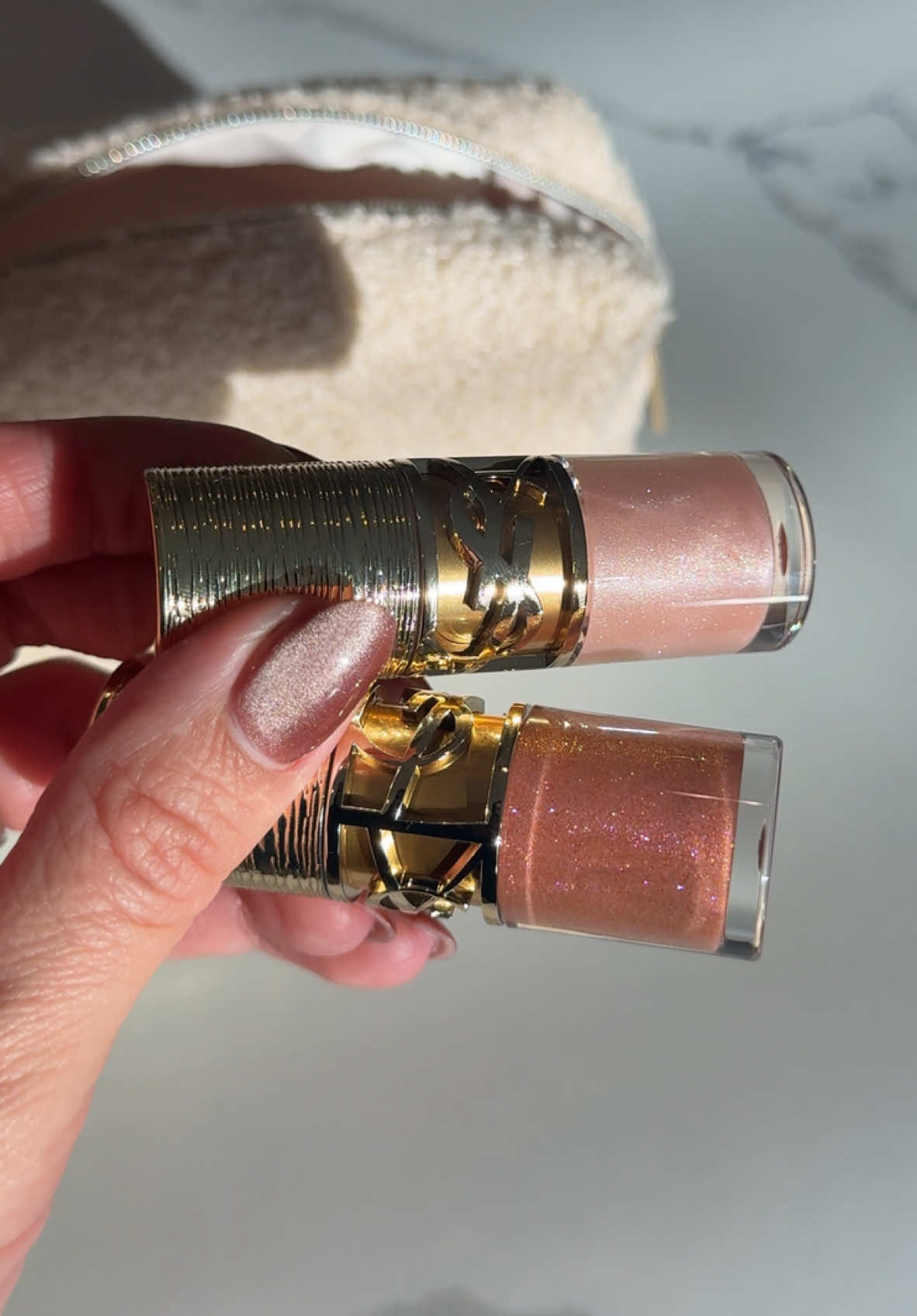 @YSL Beauty these limited edition love shine plumping lip oil glosses are STUNNING 💫 wearing shade 12 (honey moon) #yslbeauty #yslbeautyshimmerlip #giftedbyyslbeauty #newatsephora 