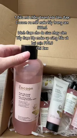 Nước tẩy trang sen cocoon tẩy được lớp bụi siêu mịn PM1.0 và lớp make up cứng đầu #hoaigiang14 #nuoctaytrang #nuoctaytrangcocoon #nuoctaytrangsen #cocoon 