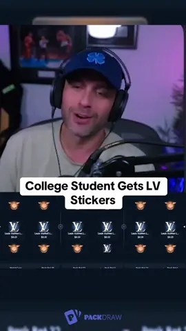 College Student Gets LV Stickers