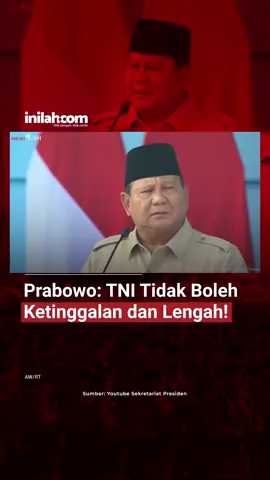 Presiden RI Prabowo Subianto menegaskan bahwa TNI harus selalu siap dan tidak boleh ketinggalan dalam menghadapi perkembangan zaman dan teknologi. Hal itu disampaikan saat ia memimpin upacara HUT ke-80 TNI di Monas, Jakarta Pusat, Minggu (5/10/2025). Ia juga menyoroti pentingnya pelatihan dan pembinaan yang berkelanjutan agar TNI mampu menghadapi berbagai tantangan, termasuk perubahan geopolitik dan kemajuan teknologi. - Selengkapnya kunjungi website dengan klik link di bio atau download aplikasi di AppStore dan Google Play Store. #inilahNews #HUTTNI #HUTTNI80 #Inilahcom #titiktengah #titikcerah 
