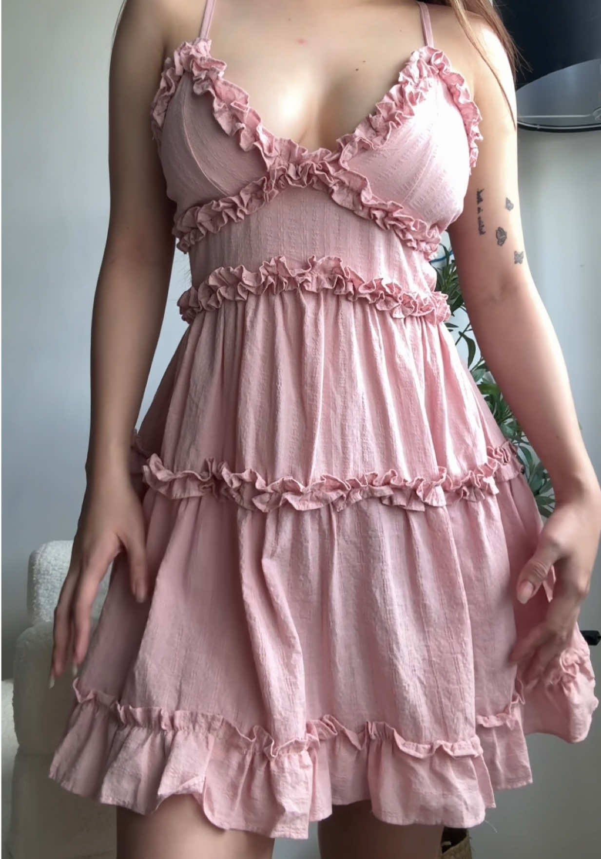 pretty mini dress🎀#minidress #dress #dressforwomen #pinkdress 