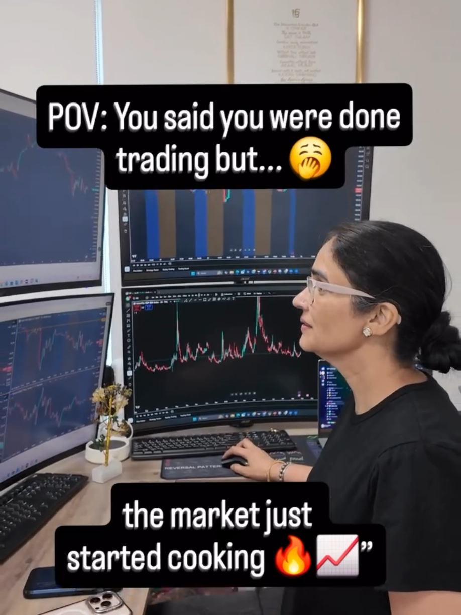 Every trader knows this feeling — the one “perfect setup” always shows up right when you’re about to log off. 👀 Stay disciplined… or grab the apron, because it’s time to chef up another trade. 👩‍🍳💸
