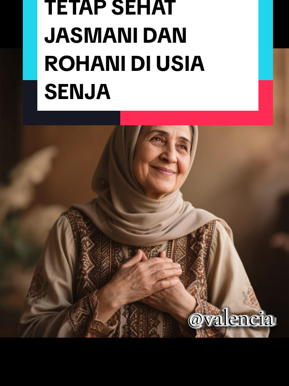 Tetap Sehat Jasmani dan Rohani di Usia Senja Usia boleh menua, tapi semangat jangan pernah padam. Jaga tubuhmu dengan gerak, dan jaga hatimu dengan doa. Karena di usia senja, kebahagiaan sejati lahir dari tubuh yang bugar dan hati yang tenang. #UsiaSenjaBahagia #MotivasiSenja #SehatJasmaniRohani #HidupBermakna #BahagiaDiUsiaSenja 