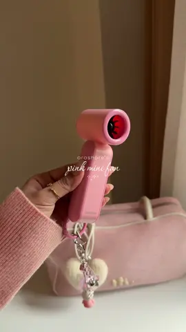 cute mini handheld fan from @Orashareph 💞✨#orashare #minifan #handheldfan #pinkaesthetic #giftideas 