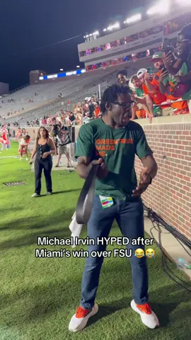 Vibes are electric in Miami rn 🔥 @Miami Hurricanes #football #cfb #CollegeFootball #michaelirvin #miamihurricanes 