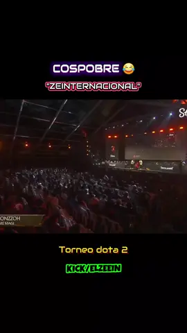 Cospobre en el Zeinternacional 2 😂😂😂, el evento dota 2 de El Zein, Sideral, la frente army #elzeein #peru🇵🇪 #dota2 #kick #fypシ゚ 