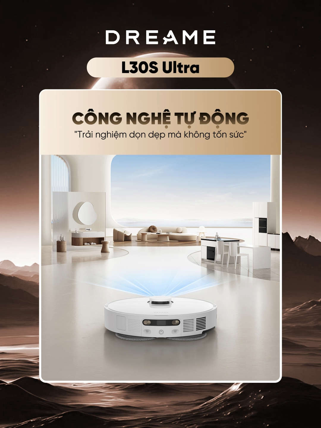 Trải nghiệm dọn dẹp không tốn sức với robot hút bụi lau sàn Dreame L30S Ultra - Tự động giặt giẻ bằng nước nóng #Dreame #vesinhnhacua #dreame #robothutbui #mayhutbui #robotlaunha #robotlausan #lausan #dreamehome #DreamHomeEveryday #NhaSachMoiNgay #muataitiktok #muataitiktokshop #dreamforall #dreamevietnam #dreamel30sultra #l30sultra