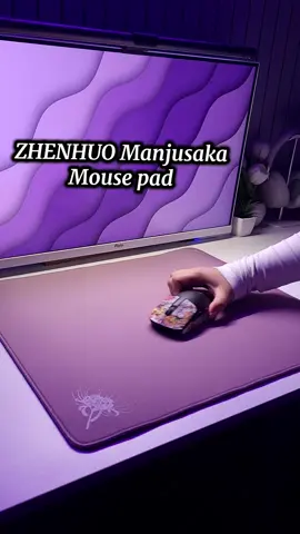 ZHENHUO Manjusaka 💜 @ZHENHUO GEAR  #ZHENHUOGEAR #mousepad #gamingmousepad #tiktokshopfalldealsforyou #purplesetup 