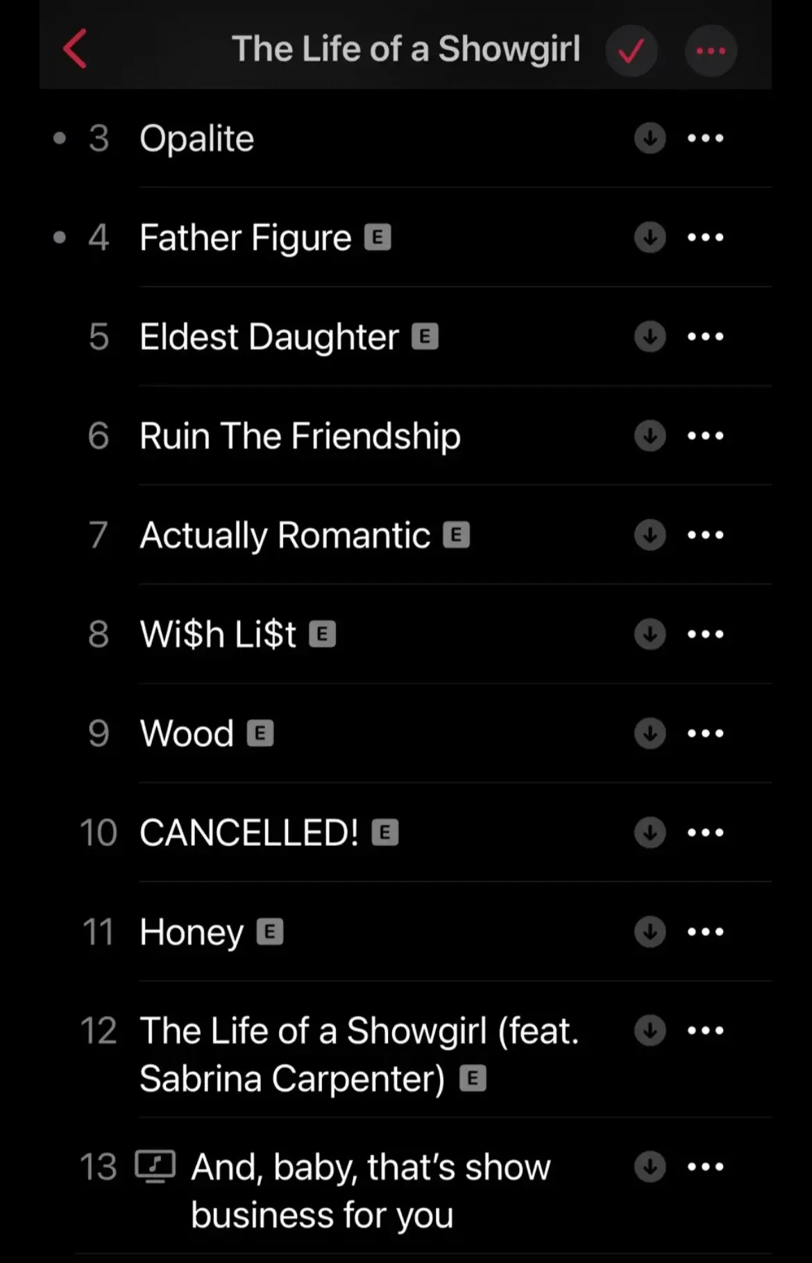 Why is there a track number 13 on Apple Music that’s basically just white noise?? #TSTheLifeofaShowgirl #taylorswift #ts12 