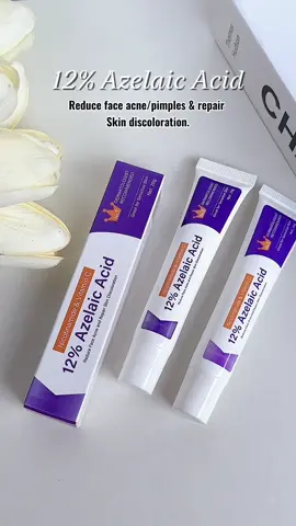 Tired of acne, dark spots, or redness? Try 12% Azelaic Acid—a powerhouse for clearer, smoother skin!✨ #azelaicacid #acnetreatment #skincare #acneproneskin #skincarecommunity 