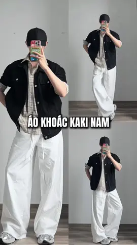 Áo khoác kaki nam brand lados #review #fyp #outfit #xuhuong 