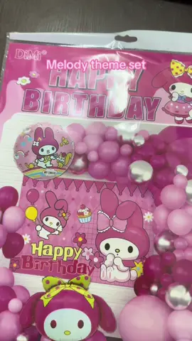 Melody Tema Birthday Set#decoration #melody #deepavali #birthday #birthdaygirl 