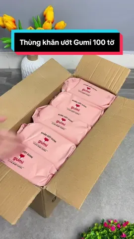 Thùng 10 gói khăn ướt Gumi 100 tờ #khanuotgumi  #Cindythuytichcuc  