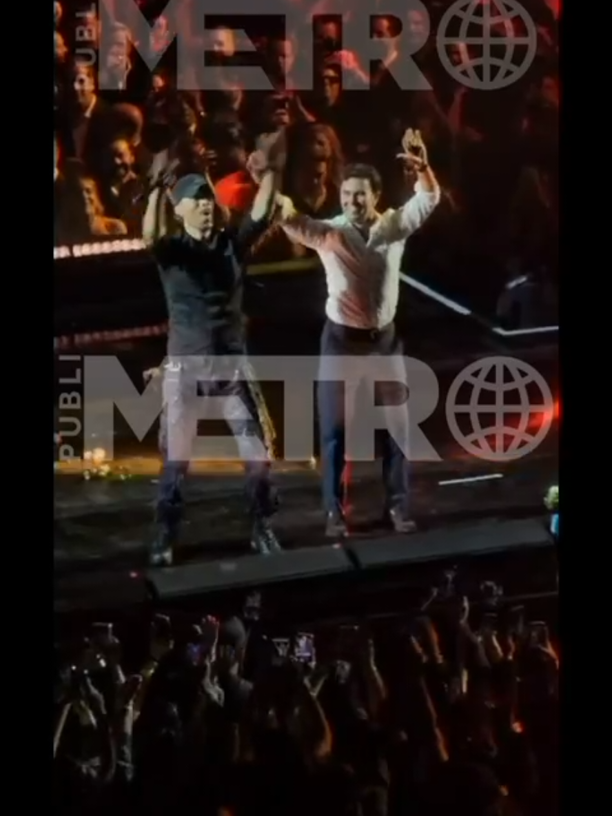 Concierto privado de #enriqueiglesias que subió al #checoperez a bailar #guadalajara #arenaguadalajara @Publimetro México 🌐 