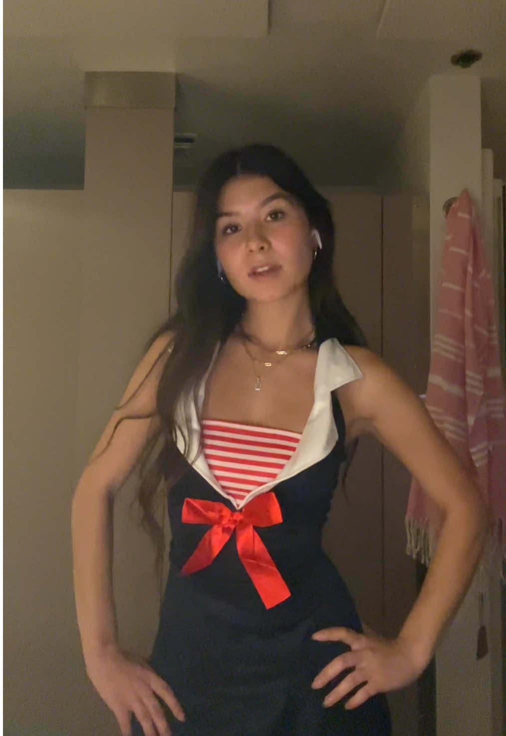 getting ready for oct 31 ⚓️ #sailor #halloweencostume 