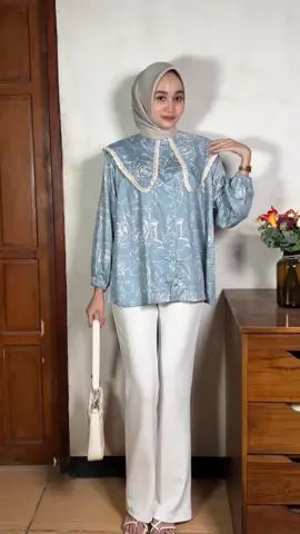 Mazaya Top Blouse 🌸✨️ #blouse #blousewanita #blousecantik #outfit #fitchick 