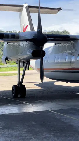 The Boys and P2-NAX working hard on a Sunday. Beautiful weather for it in the Jungle #fyp #Dash8 #Abipman #Tabubil #PNG 