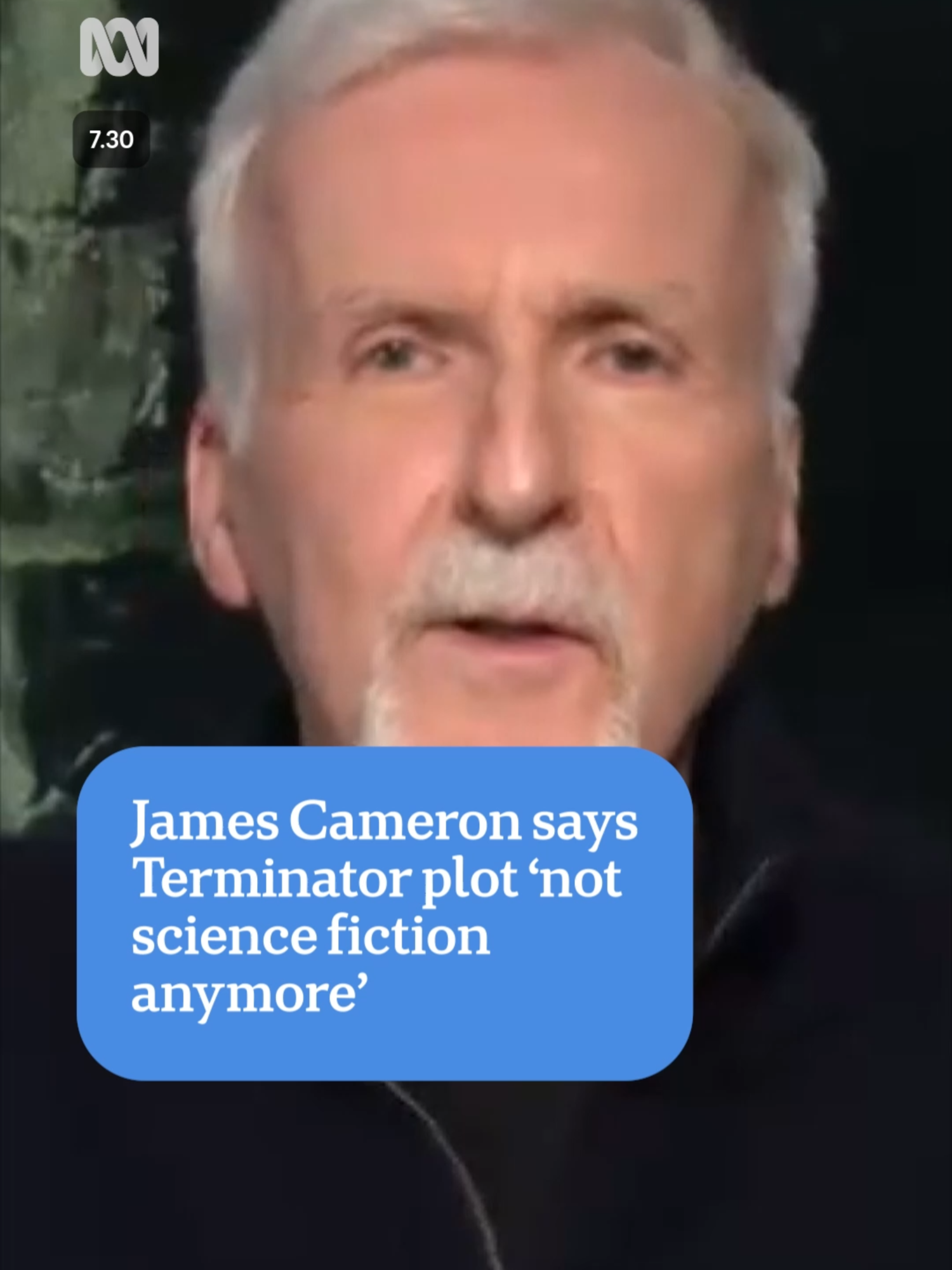 Director James Cameron says the Terminator plot is “not science fiction anymore”. He talks to 7.30’s Sarah Ferguson about the rise of AI. #ABC730 #JamesCameron #AI #Terminator