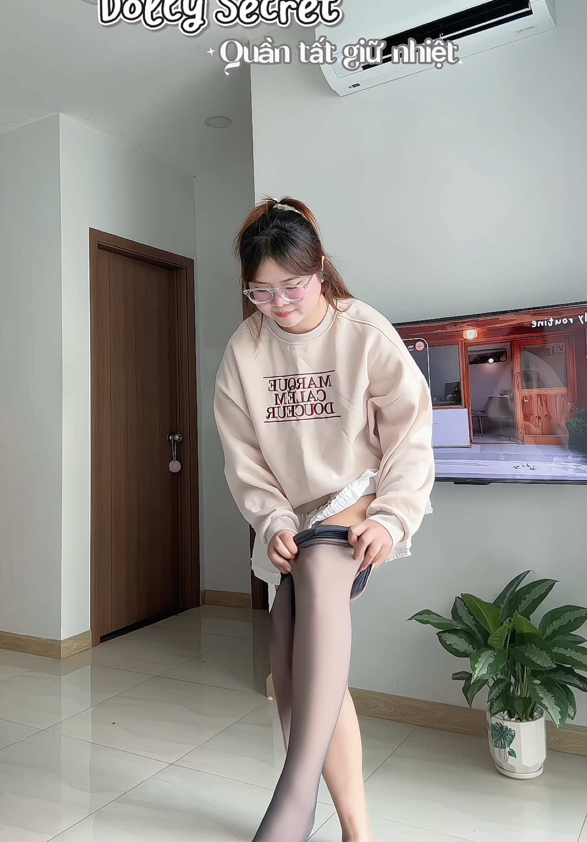 Quần tất giữ nhiệt , che khuyết điểm tốt , mua 1 được 2 nhoa #xuhuong #reviewbigsize #outfit #dollysecret , #quantatdolly 