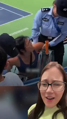 A woman was filmed causing quite the disturbance during a tennis match at the Shanghai Masters in China.#sgnews#tennis#shanghai