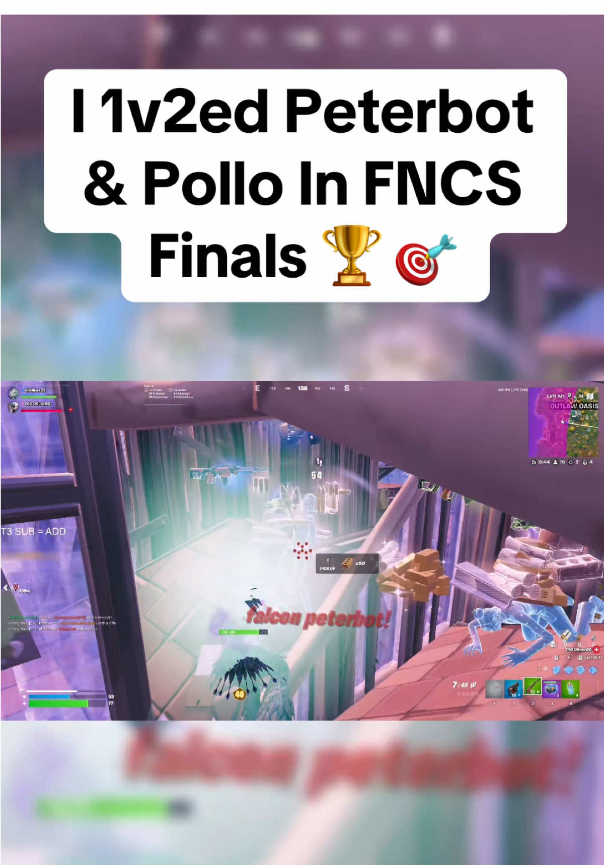 Kirillian 1v2ed Peterbot & Pollo 😱 😳 #fortniteclips #fortnitemontage #peterbot #aimbot #clix 