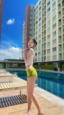 สาวลาว เต้น สระว่ายน้ำ #ฟีดดดシ #สาวลาว #เต้น #สระว่ายน้ํา #คอนโด 