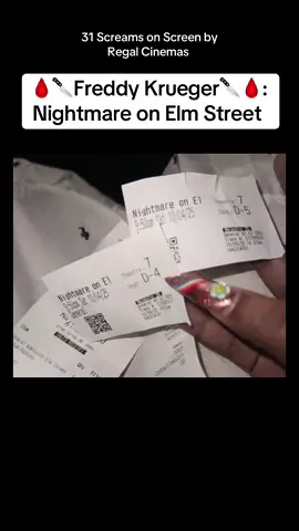 31 Screams on Screen by @Regal Cinemas™️ 🩸🔪Freddy Krueger🔪🩸: Nightmare on Elm Street #regalcinemas #movietok #datenight #31screamsonscreen #freddykrueger #janeprompeng 