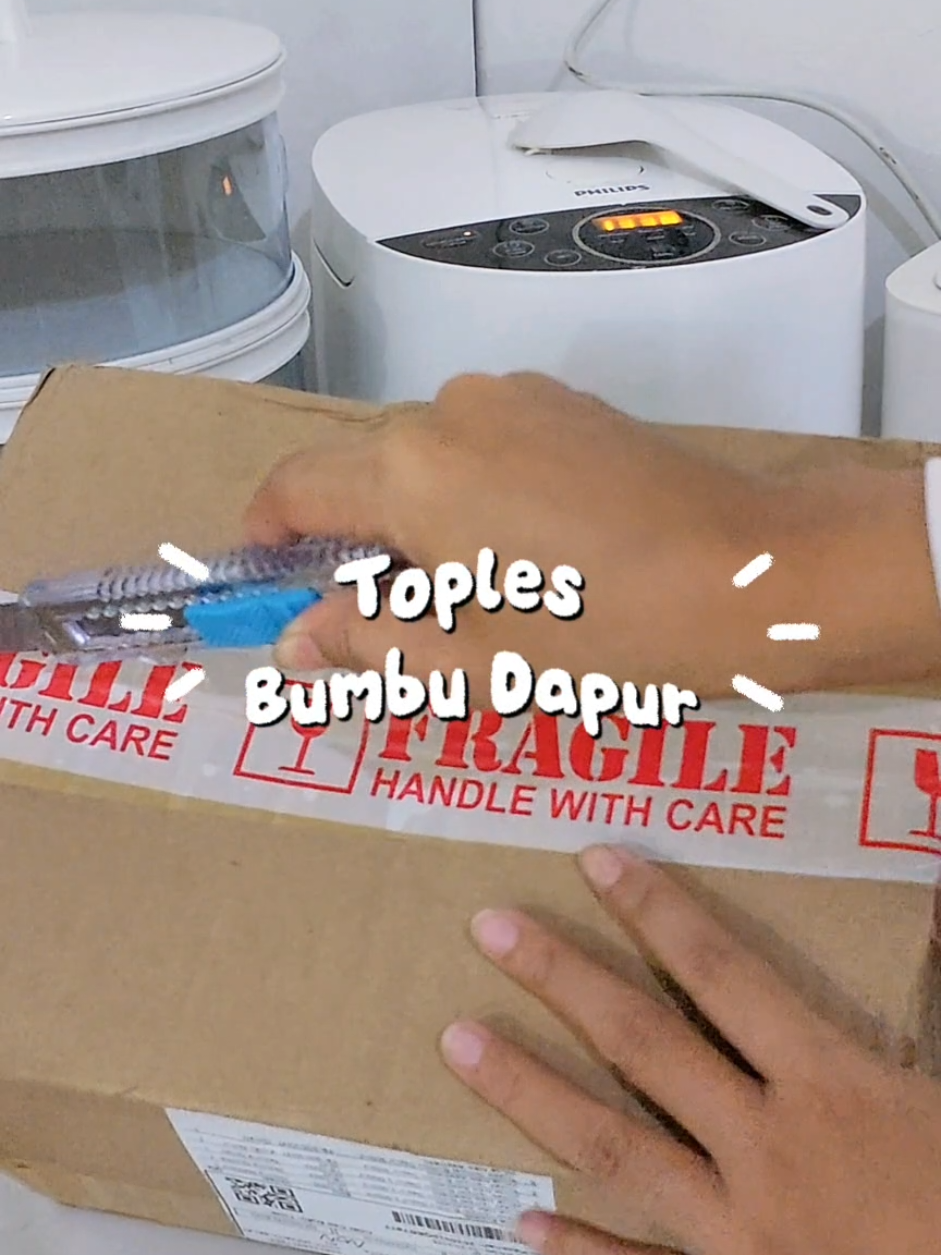 Unboxing Paket lagi, kali ini Toples murah yang bisa bikin tampilan dapur kamu makin Cantik #dapurimpian #dapurminimalis #homedecor #homeliving 