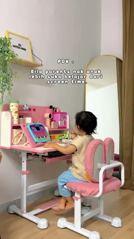 ibu dah jumpa meja study yang sesuai daru umur 3 tahun hingga masuk sekolah menengah! jimatt duit makk #studytable #mejabelajar #tabletanak 