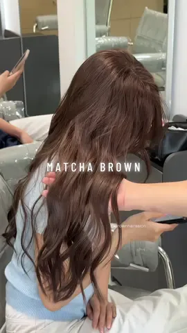 Màu không phai vàng bò🙂‍↔️ #nâumocha #xuhuongtiktok #brownhairsalon #xuhuong2025 #trend 