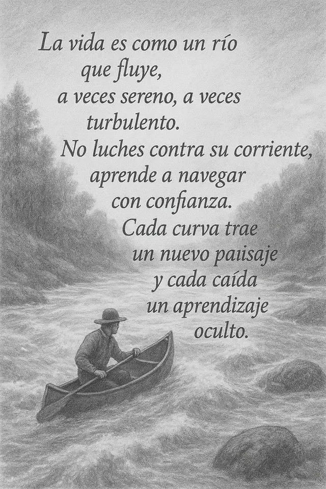 La vida es como un rio que fluye. #turbulento #corriente #confianza 