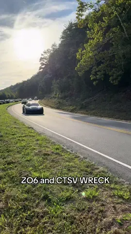 Sad day on Foothils, two beautiful cars #slammedenuff #slammedenuffgatlinburg #crash #gatlinburg #z06 