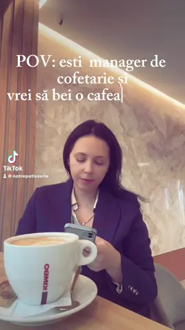 Vrea să bea șefa o cafea liniștită și nu poate😂🙈! #notre #notrepatisserie #iași #pascani #cofetarie 📍Iaşi, şos. Păcurari nr. 10 📍Pașcani, str. Eugen Stamate, bl.D2, Parter 📍Pașcani, str.Dragoș Vodă( cartier Făntănele) ❤️Notre Patisserie ⚪️ 0726765855 - Pașcani 0730670606 - Iași ⚪️0749092434 -Evenimente 