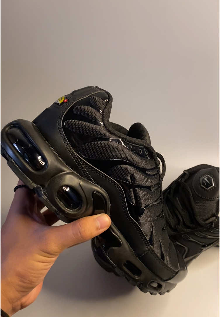 RESTOCKED!🖤 Nike Airmax Tn 'Triple Black'  Men & Women's sizes available.  *Prices are subject to change without prior notice.  📦Fast Nationwide delivery 📲Dm us for inquiry | Facebook, Instagram, Tiktok: @4024kicks  #fyp 